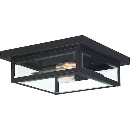 Westover 2-Light Earth Black Flush Mount